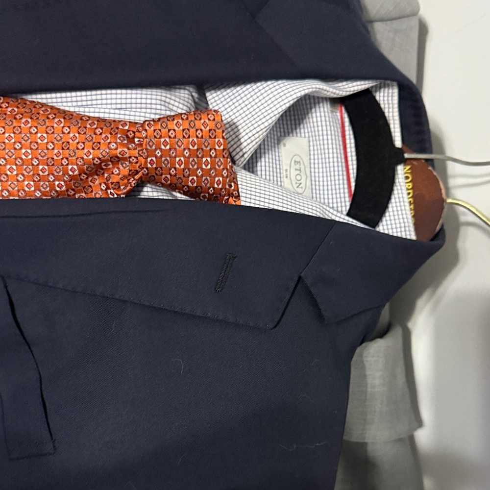 Canali Orange Patterned Tie